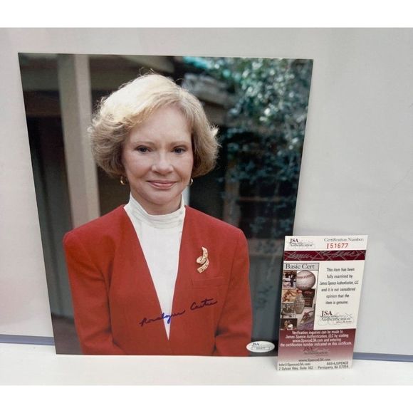 Rosalynn Carter Signed First Lady Autographed 8x10 Photo JSA COA - Picture 1 of 5